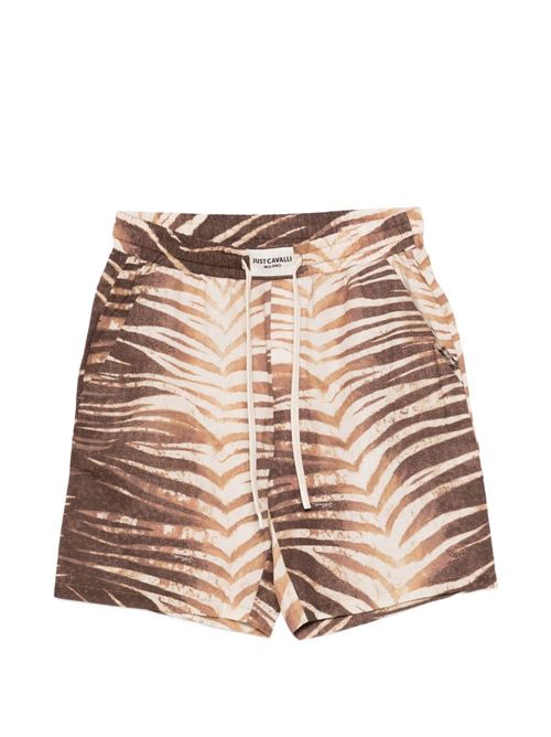 Short uomo Just Cavalli animalier marrone JUST CAVALLI | 80OADF02CNF06R83